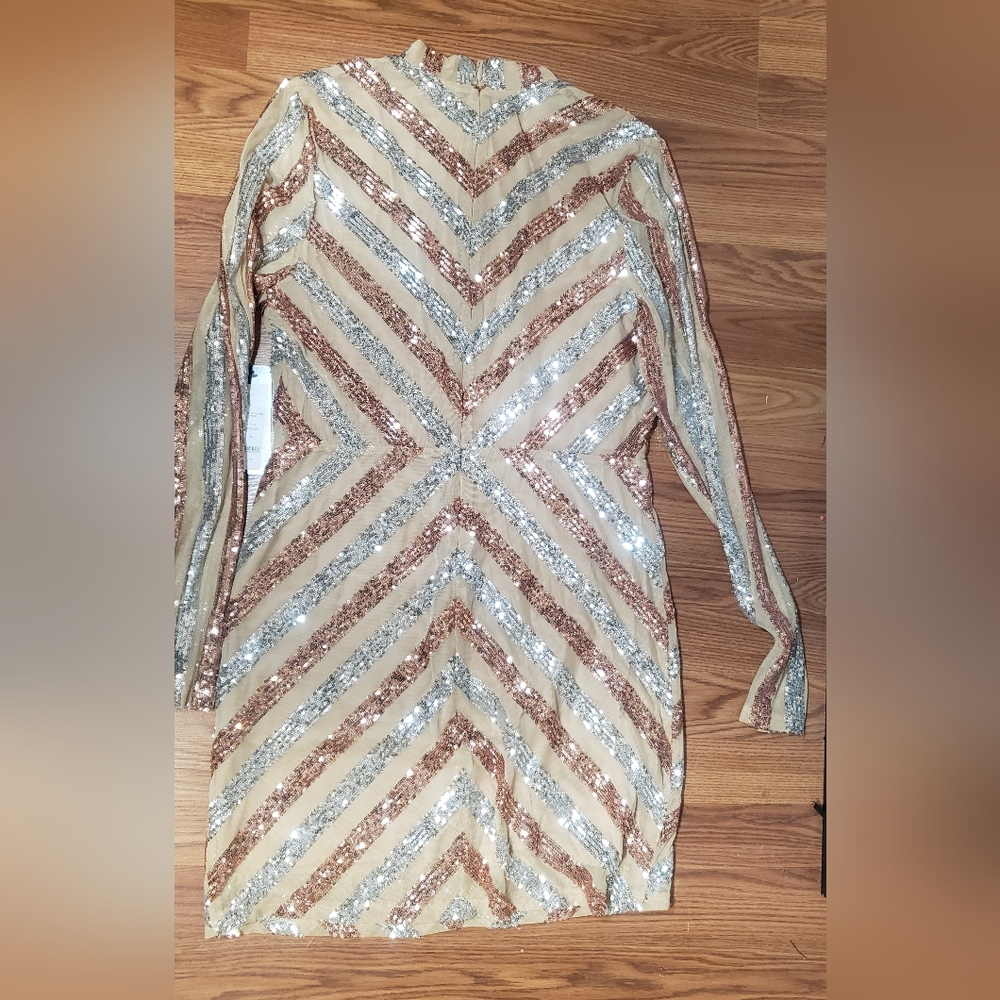 Bebe  Mini Sequin Party Dress